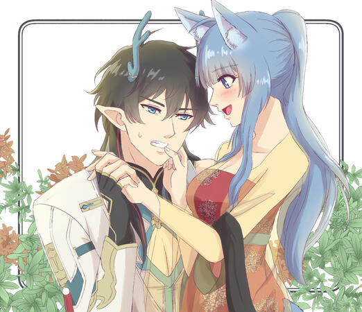 Dan Heng x Bai Xiulian by Yuu KiRyuu (Twitter: @maketewanaran_)