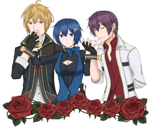 Julius Visconti x Yvette Delacroix x Ragnvald Svensson by @aiinsb_rekijo